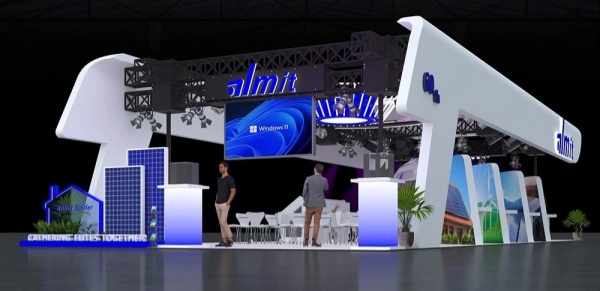 科技環(huán)保光伏產(chǎn)業(yè)展臺設(shè)計方案