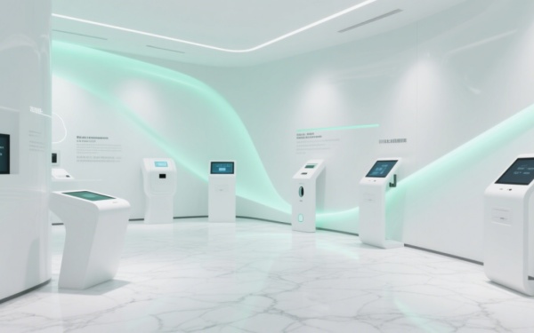 科技感白藍展廳設(shè)計