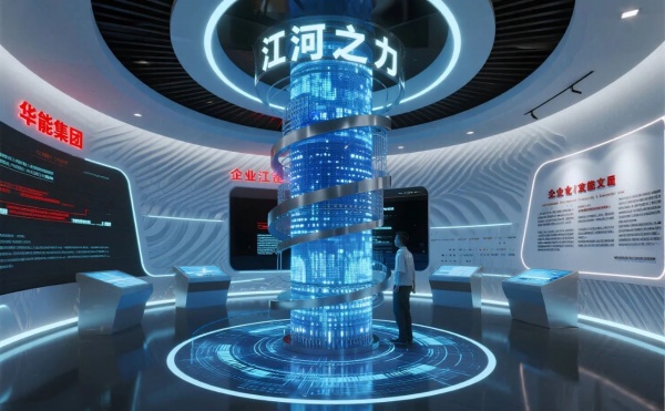 華能環(huán)?？萍颊箯d里能摸到風、看到魚，還能穿越到 2050