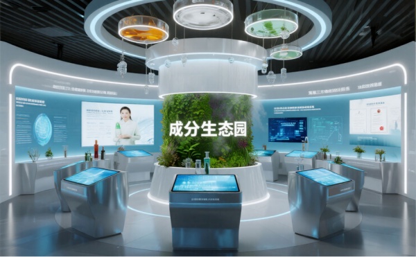 護膚品科技展廳設(shè)計
