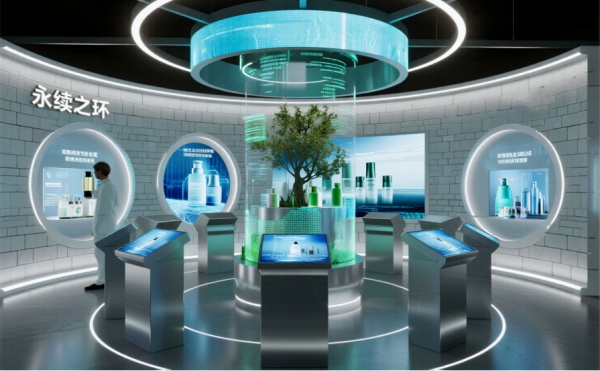 護膚品科技展廳設(shè)計